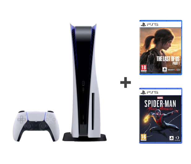 Sony PlayStation 5 + Marvel's Spider-Man + The Last Of Us Part I - 1085409 - zdjęcie